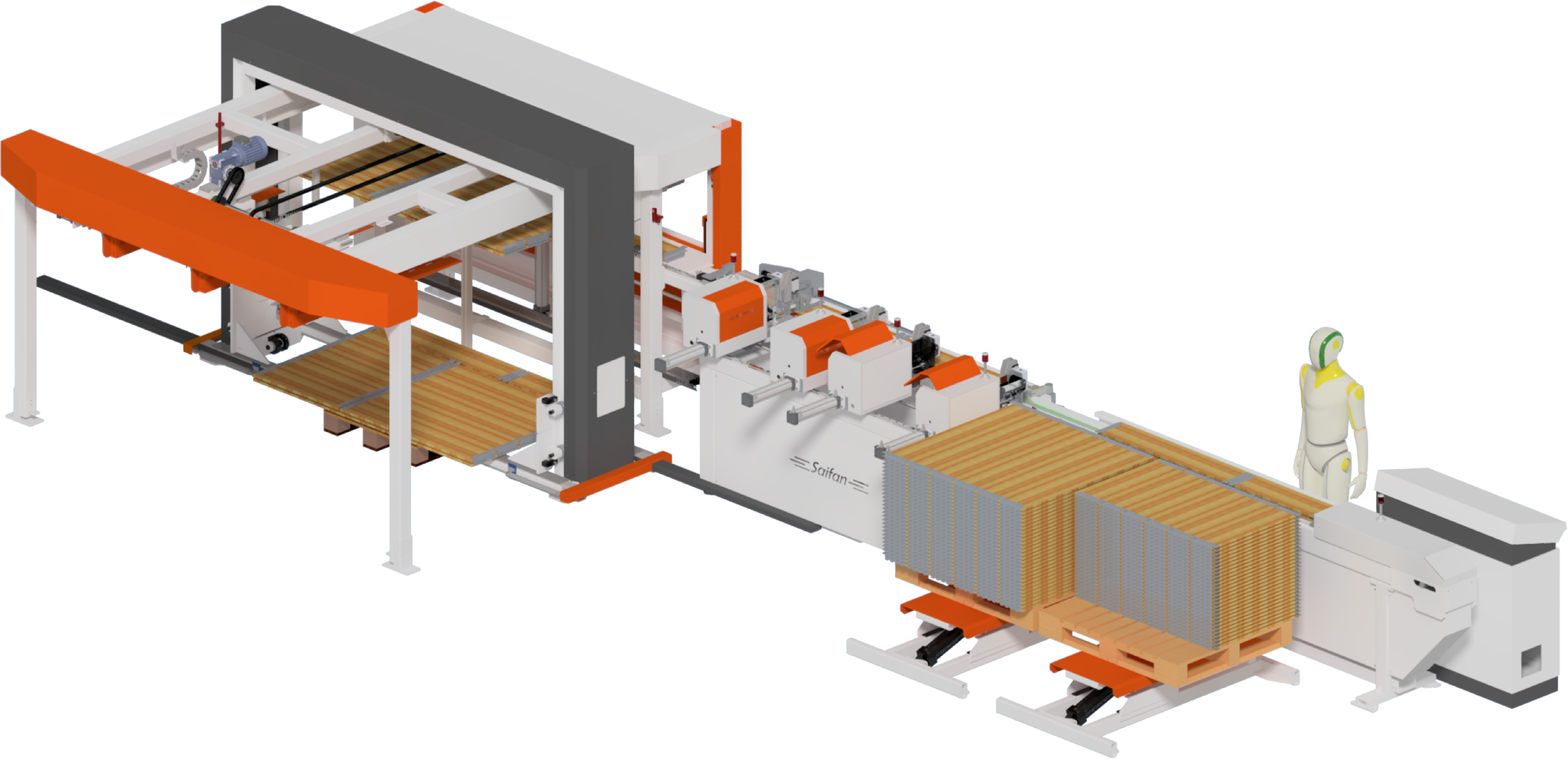SF4070 Pallet collar assembly line